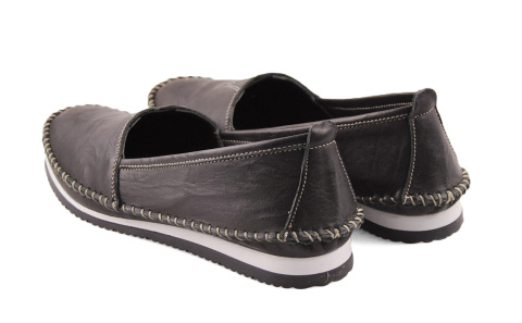 T.Sokolski W25-741 czarne skórzane mokasyny