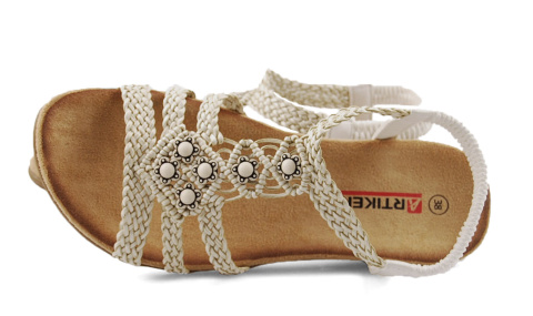 Artiker 56C1323 białe sandały Artiker 56C1323 białe sandały