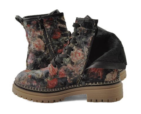 Artiker 57C1054 wieokolorowe botki w kwiaty