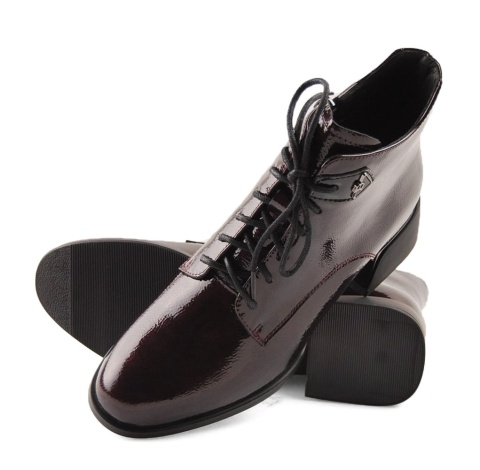 Artiker 57C1119 bordowe skórzane trzewiki