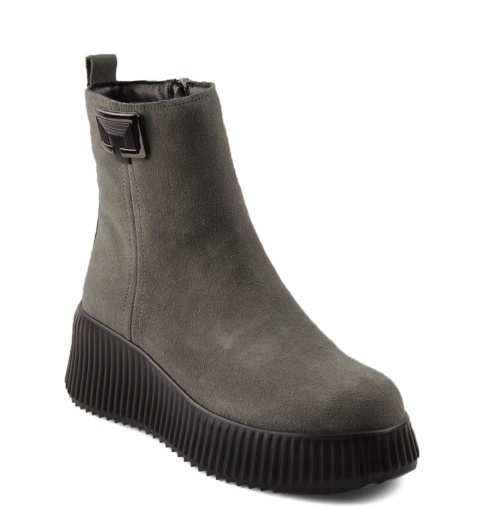 Filippo DBT6392 szare skórzane botki