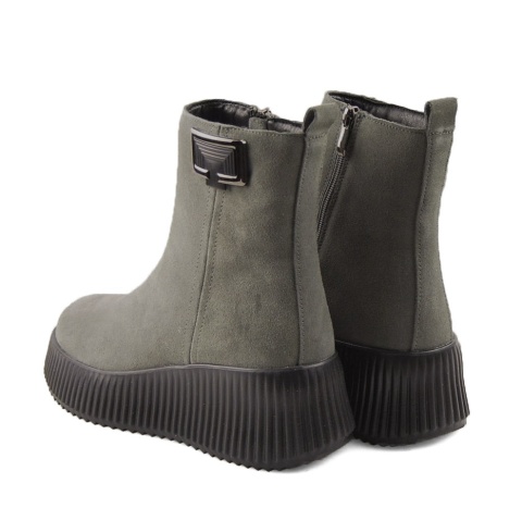 Filippo DBT6392 szare skórzane botki