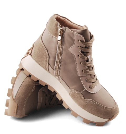 Filippo DBT7158 beżowe skórzane botki