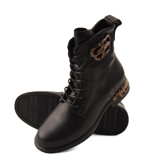 Filippo DBT7206 czarne skórzane trzewiki