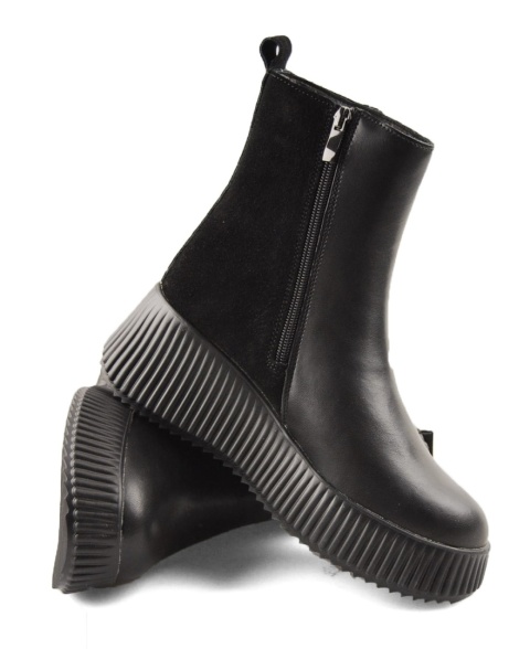 Filippo DBT7268 czarne skórzane botki