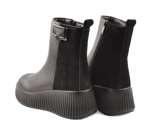 Filippo DBT7268 czarne skórzane botki