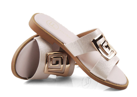 Filippo DK3703 perłowe klapki