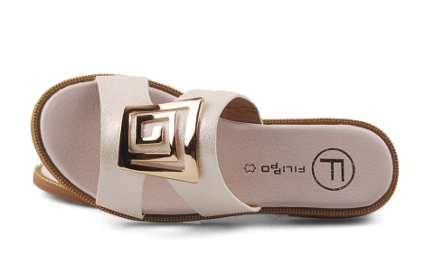 Filippo DK3703 perłowe klapki