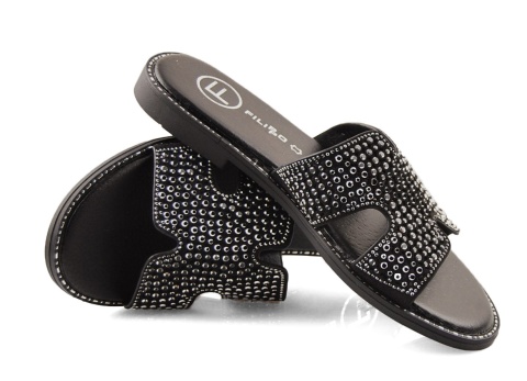 Filippo DK6973 czarne klapki Filippo DK6973 czarne klapki
