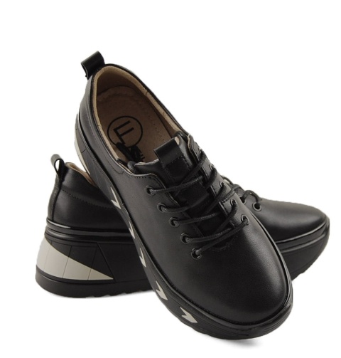 Filippo DP6427 czarne skórzane półbuty