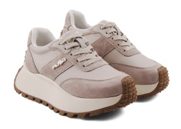 Filippo DP6785 beżowe sneakersy na platformie