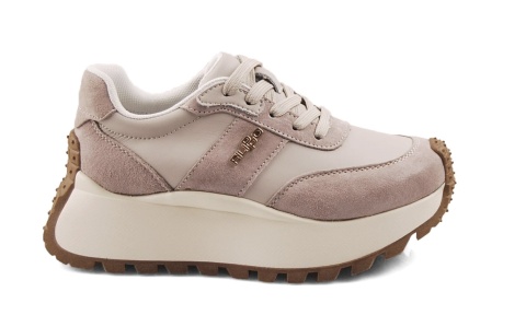 Filippo DP6785 beżowe sneakersy na platformie