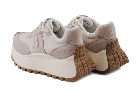 Filippo DP6785 beżowe sneakersy na platformie