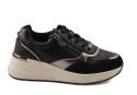 Filippo DP7105 czarne skórzane sneakersy