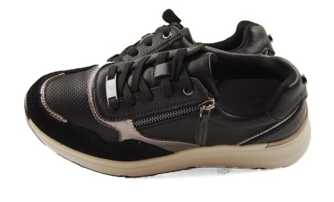 Filippo DP7105 czarne skórzane sneakersy