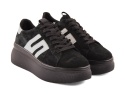 Filippo DP7175 czarne skórzane sneakersy