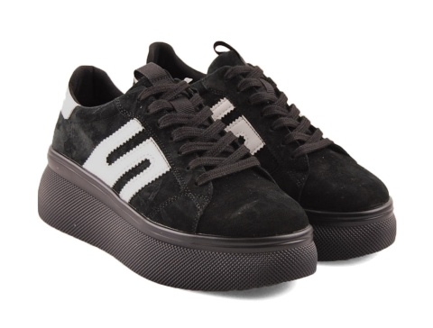 Filippo DP7175 czarne skórzane sneakersy