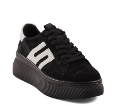 Filippo DP7175 czarne skórzane sneakersy