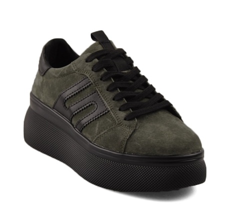 Filippo DP7175 zielone skórzane sneakersy Filippo DP7175 zielone skórzane sneakersy