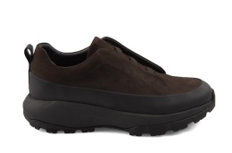 John Doubare QA6012-8A-A1724 brązowe skórzane sneakersy