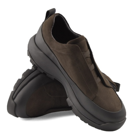 John Doubare QA6012-8A-A1724 brązowe skórzane sneakersy John Doubare QA6012-8A-A1724 brązowe skórzane sneakersy