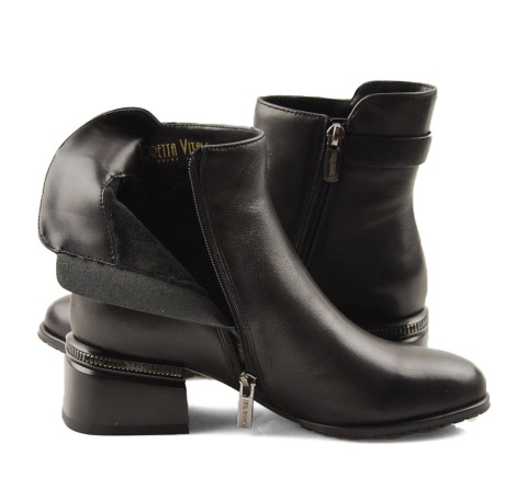 Loretta Vitale C3845 czarne skórzane botki Loretta Vitale C3845 czarne skórzane botki