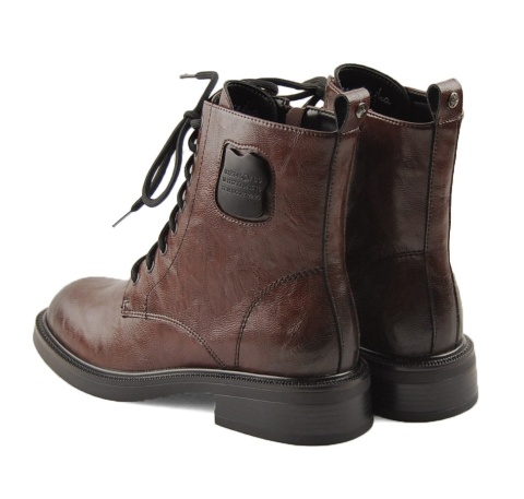 Maciejka K7180-02/00-7 brązowe skórzane trzewiki