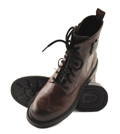 Maciejka K7180-02/00-7 brązowe skórzane trzewiki