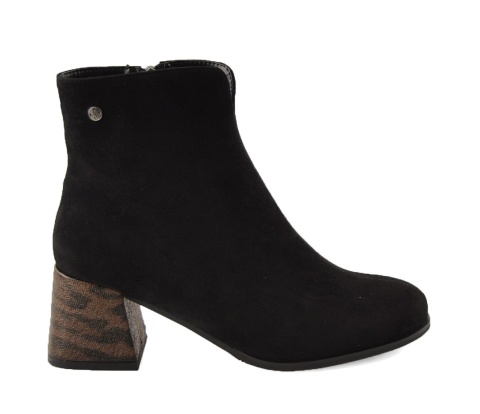Maciejka K7202-01/00-8 czarne skórzane botki