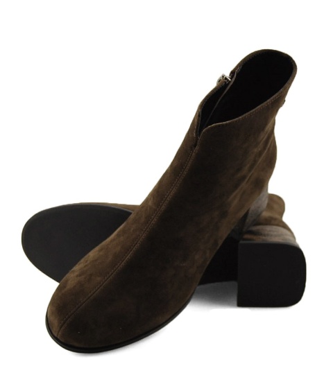 Maciejka K7202-02/00-8 brązowe skórzane botki