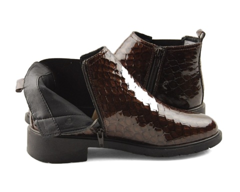 Maciejka P7219-02/00-7 brązowe skórzane sztyblety