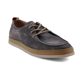 Nobrand 16423-1/02 niebieskie skórzane półbuty