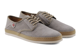 Nobrand 9629-6/03 szare skórzane półbuty