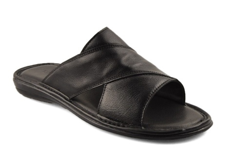 T.Sokolski 1807 czarne skórzane klapki