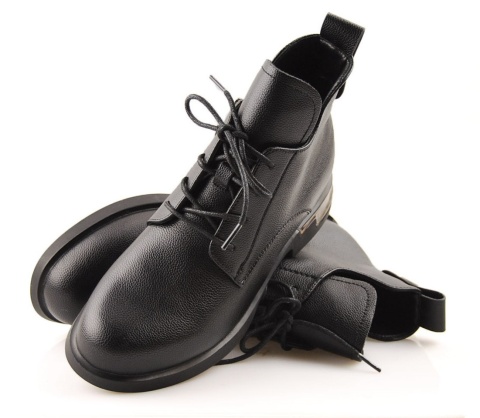 T.Sokolski J25-198 czarne skórzane botki