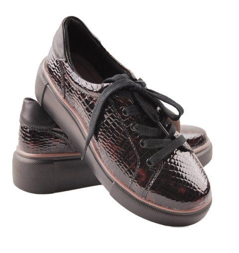 T.Sokolski J25-286 bordowe skórzane półbuty