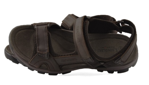 T.Sokolski L25-666 brązowe skórzane sandały