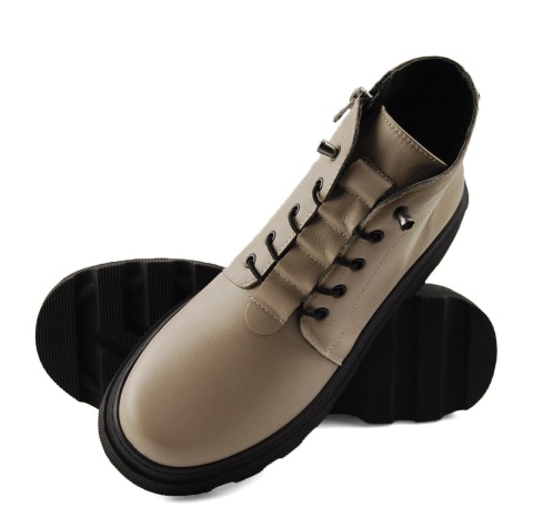 T.Sokolski OG 2896 szare skórzane botki