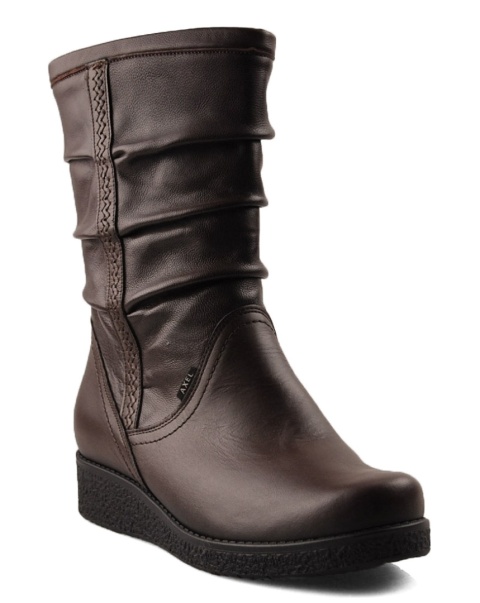 Axel 4055 brązowe skórzane botki