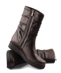 Axel 4055 brązowe skórzane botki