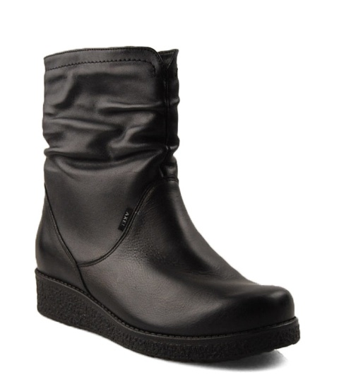 Axel 4092 czarne skórzane botki