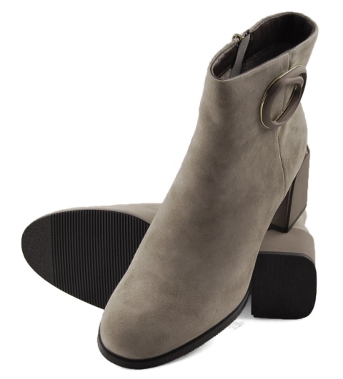 Artiker 57C0014 beżowe skórzane botki