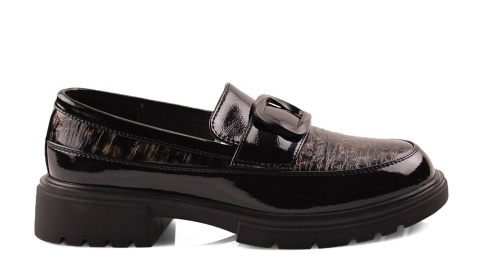 Artiker 57C0184 czarne skórzane półbuty