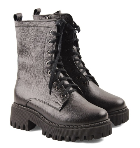 ButBal 401 czarne skórzane trapery