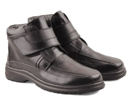 Comfortabel 670499 czarne skórzane botki