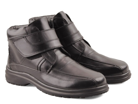 Comfortabel 670499 czarne skórzane botki