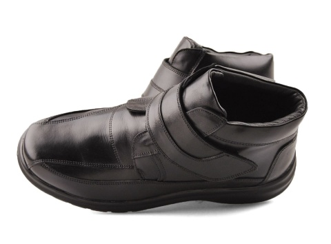 Comfortabel 670499 czarne skórzane botki