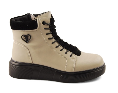 Filippo DBT7128 beżowe skórzane botki