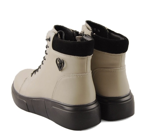 Filippo DBT7128 beżowe skórzane botki