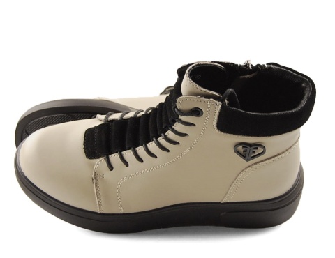 Filippo DBT7128 beżowe skórzane botki